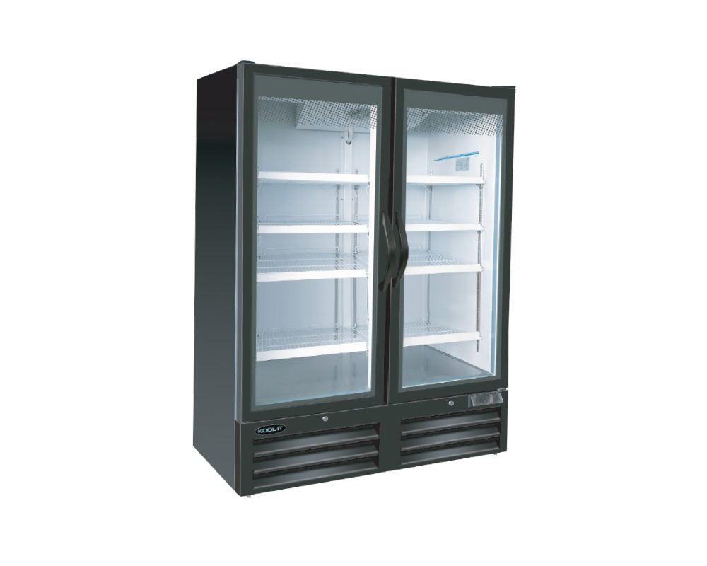 Kool-It KGR-52 Glass Door Freezer Swing Door – Full Vision, LED Lighting, Energy Efficient, Digital Thermostat