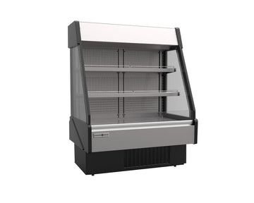 Hydra-Kool KGL-RM-40-S Grab-N-Go Open Merchandiser – 41"W, 2 Adjustable Shelves, Key-Locking Front Shutter, LED Lighting