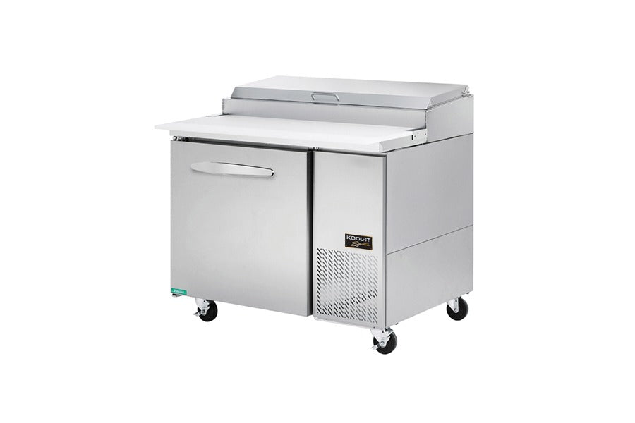 Kool-It Signature KPT-44-1 Pizza Prep Table, 44"W, 11.3 cu. ft., Stainless Steel, 1 Door