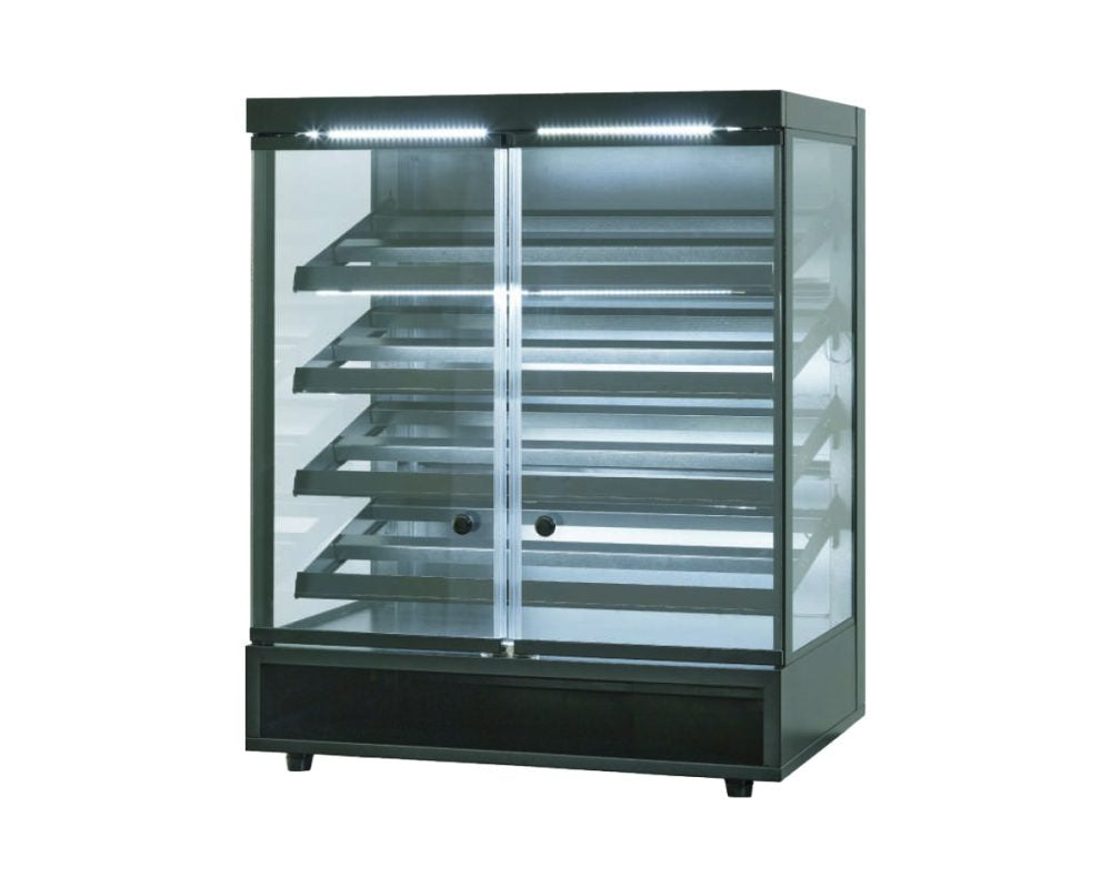 Kool-It KSSD-30CT Countertop Pastry Merchandiser – 4-Tray Capacity, Glass Sides, LED Lighting