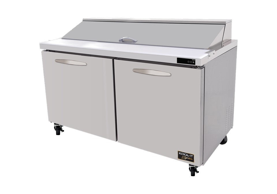 Kool-It Signature KST-60-2 Sandwich Prep Table, 60.4"W, 16 cu. ft., Stainless Steel, 2 Doors