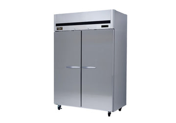 Kool-It Signature KTSR-2 Upright Top Mount Refrigerator, 53.98"W, 44.7 cu. ft., Stainless Steel, Two Sections