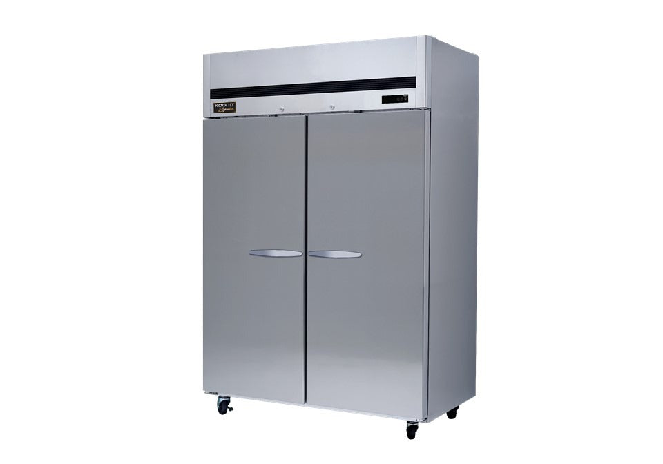 Kool-It Signature KTSR-2 Upright Top Mount Refrigerator, 53.98"W, 44.7 cu. ft., Stainless Steel, Two Sections