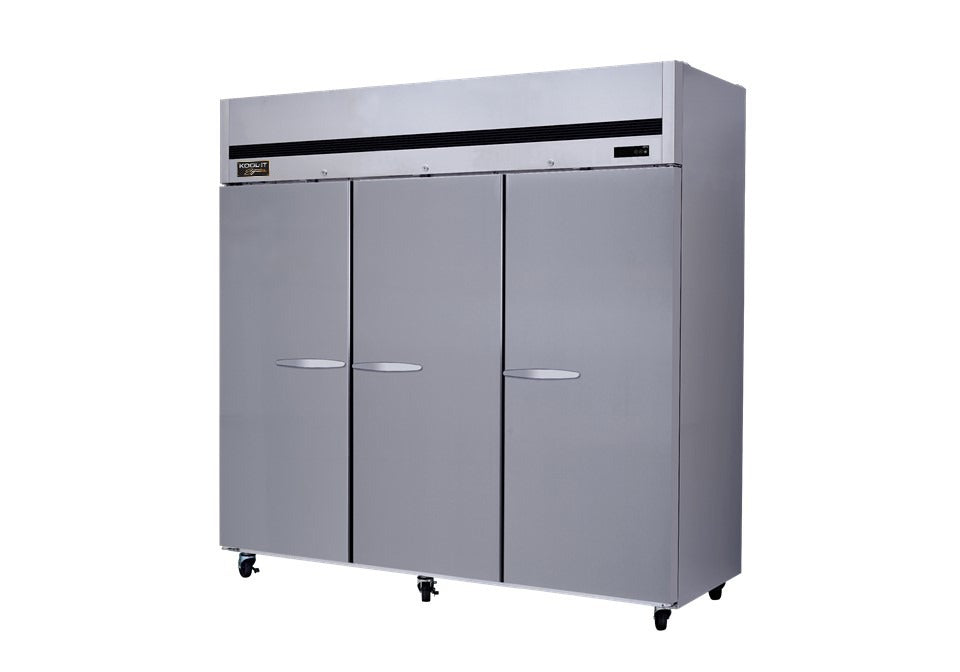 Kool-It Signature KTSF-3 Upright Top Mount Freezer, 81"W, 72 cu. ft., Stainless Steel, Three Section