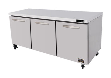 Kool-It Signature KUCR-72-3 Undercounter Refrigerator, 72", 19.6 cu.ft., Stainless Steel, Three Section