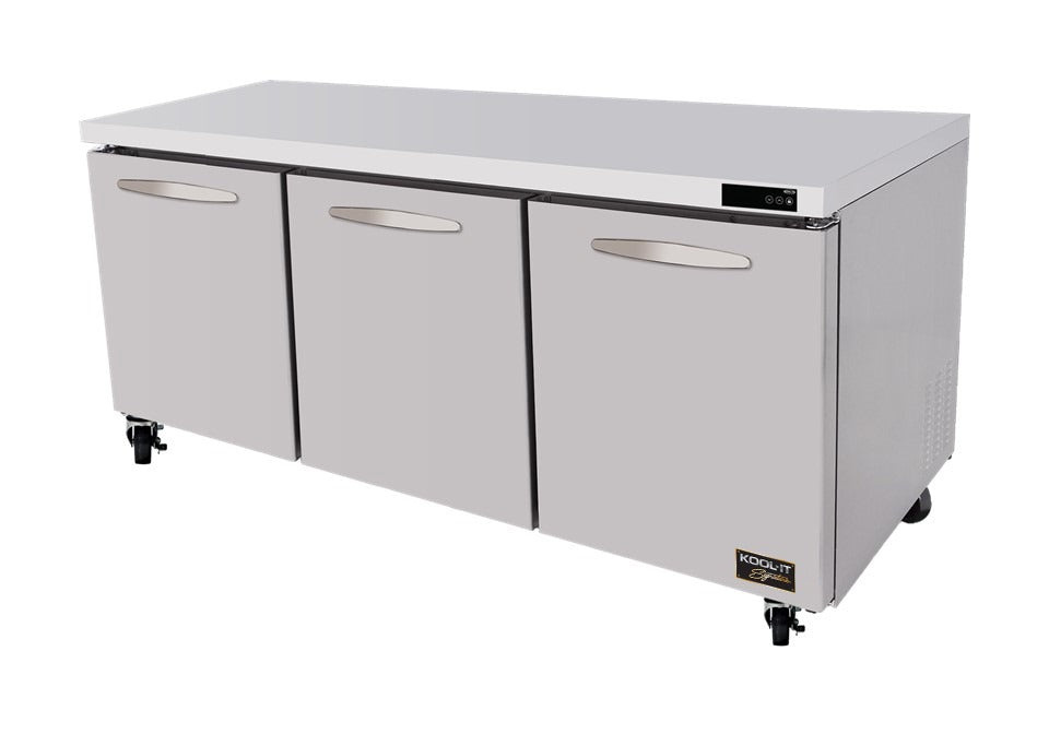 Kool-It Signature KUCR-72-3 Undercounter Refrigerator, 72", 19.6 cu.ft., Stainless Steel, Three Section