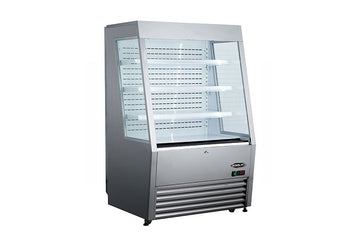 Kool-It KOM-36 SS Open Air Merchandiser – Stainless Steel, Adjustable Shelves, Automatic Defrost, R-290 Refrigerant