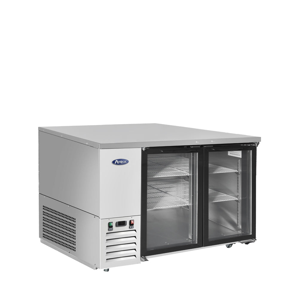 Atosa MBB59GGR — 59″ Back Bar Cooler with Glass Doors