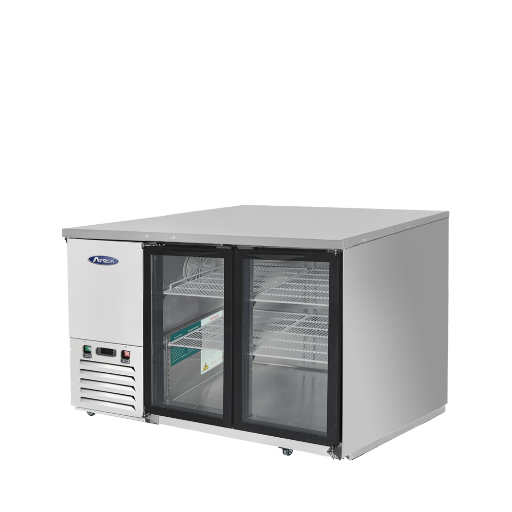 Atosa MBB59GGR — 59″ Back Bar Cooler with Glass Doors