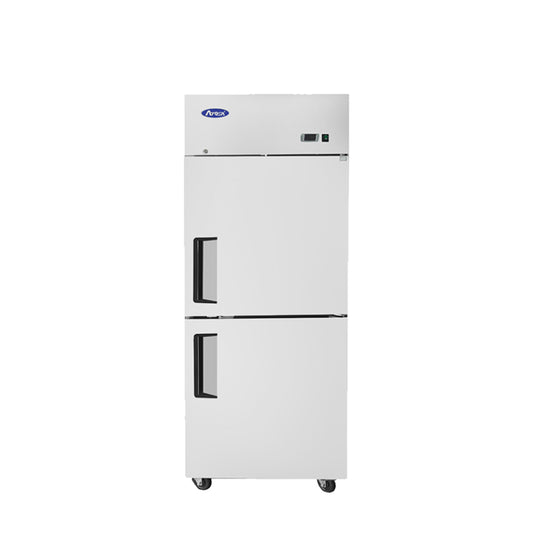 Atosa MBF8010GR — Top Mount Two (2) Divided Door Reach-in Refrigerator