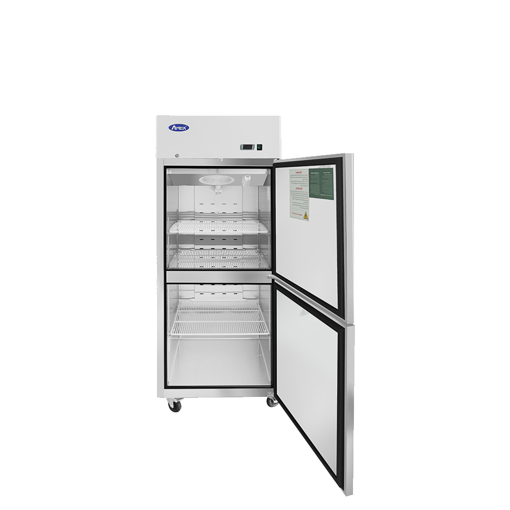 Atosa MBF8010GR — Top Mount Two (2) Divided Door Reach-in Refrigerator