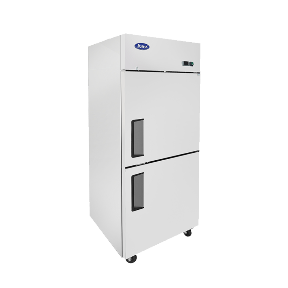Atosa MBF8010GR — Top Mount Two (2) Divided Door Reach-in Refrigerator