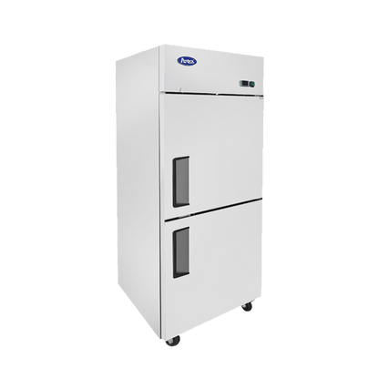 Atosa MBF8010GR — Top Mount Two (2) Divided Door Reach-in Refrigerator