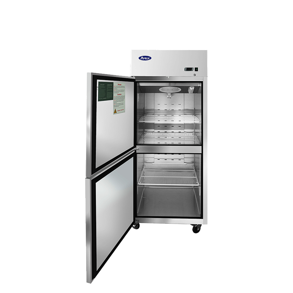 Atosa MBF8010GRL — Top Mount Two (2) Divided Door Reach-in Refrigerator, Left-hand Hinge