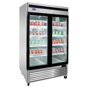 Atosa MCF8707GR — Two (2) Glass Door Merchandiser Cooler