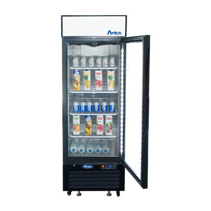 Atosa MCF8720GR — Black Cabinet One (1) Glass Door Merchandiser Freezer