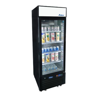 Atosa MCF8720GR — Black Cabinet One (1) Glass Door Merchandiser Freezer