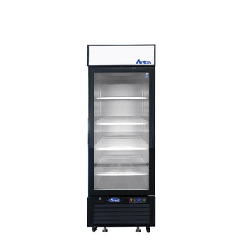 Atosa MCF8725GR — Black Cabinet One (1) Glass Door Merchandiser Cooler