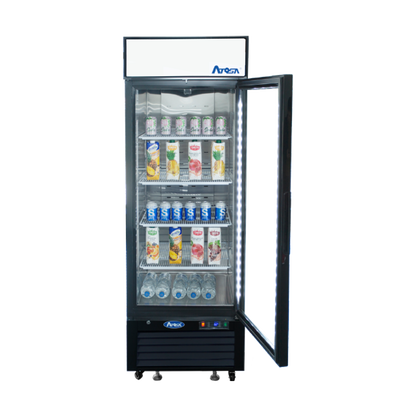 Atosa MCF8722GR — Black Cabinet One (1) Glass Door Merchandiser Cooler