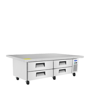 Atosa MGF8454GR — 76″ Refrigerated Chef Base, Extended Top