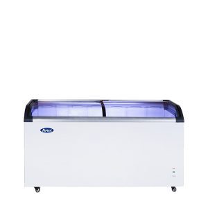 Atosa MMF9113 — Curved Glass Top Chest Freezer (12 cu ft)