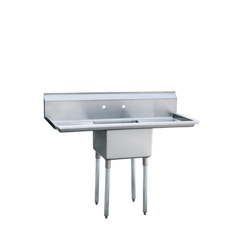 Atosa MRSA-1-D — 18″ One Compartment Sink with Left and Right Drain Boards