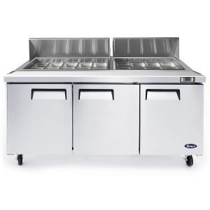 Atosa MSF8304GR — 72″ Refrigerated Standard Top Sandwich Prep. Table