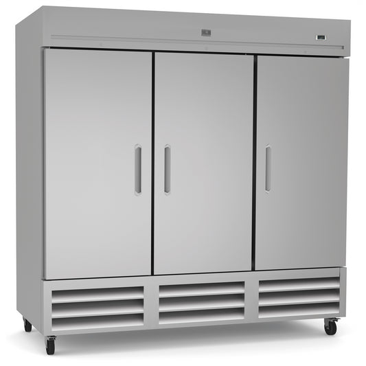 Kelvinator Refrigeration Equipment 3-Door Full Height Refrigerator 81" Long