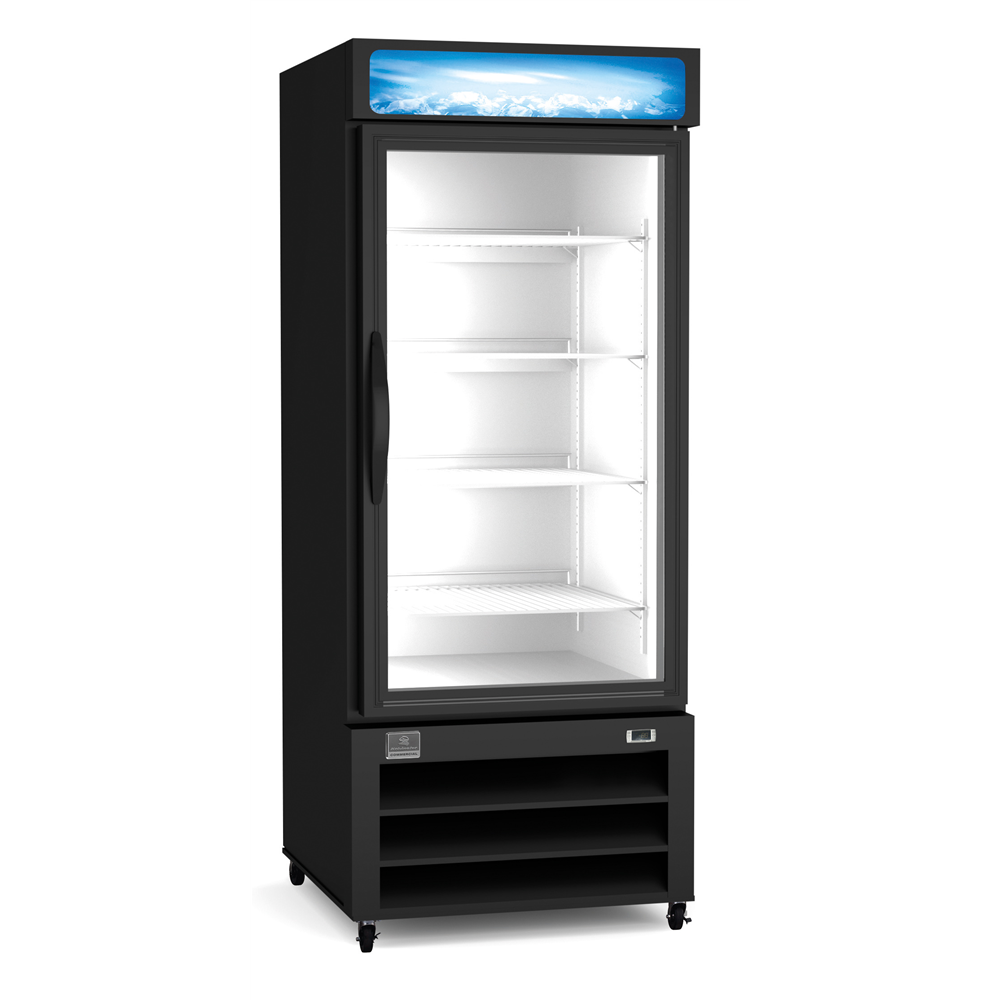 Kelvinator Refrigeration Equipment 1-Hinged Glass Door Full Height Merchandiser Refrigerator 25" Long