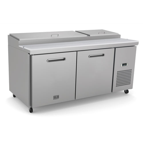 Kelvinator Refrigeration Equipment 2-Door Pizza Prep Table 71" Long 9-1/3 Pan