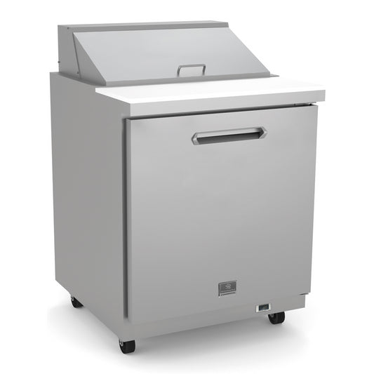 Kelvinator Refrigeration Equipment 1-Door Sandwich/Salad Prep Table 29" Long 6-1/6, 2-1/9 Pan