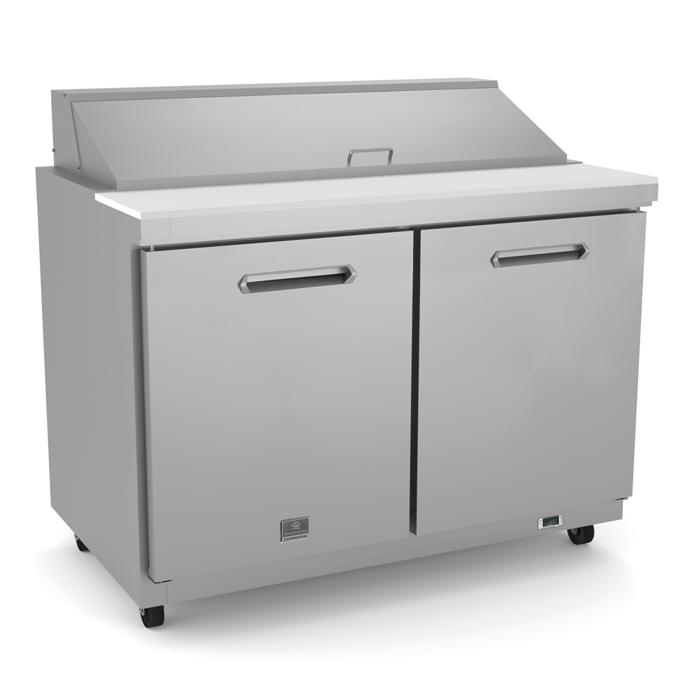 Kelvinator Refrigeration Equipment 2-Door Sandwich/Salad Prep Table 48" Long 12-1/6 Pan