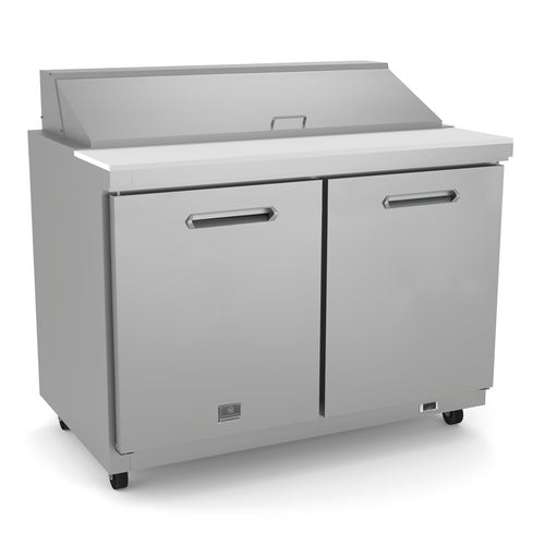 Kelvinator Refrigeration Equipment 2-Door Sandwich/Salad Prep Table 48" Long 12-1/6 Pan