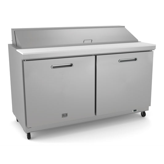 Kelvinator Refrigeration Equipment 2-Door Sandwich/Salad Prep Table 61" Long 16-1/6 Pan