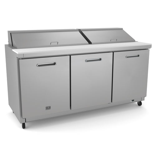 Kelvinator Refrigeration Equipment 3-Door Sandwich/Salad Prep Table 70" Long 18-1/6 Pan