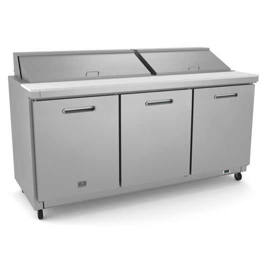 Kelvinator Refrigeration Equipment 3-Door Sandwich/Salad Prep Table 70" Long 18-1/6 Pan