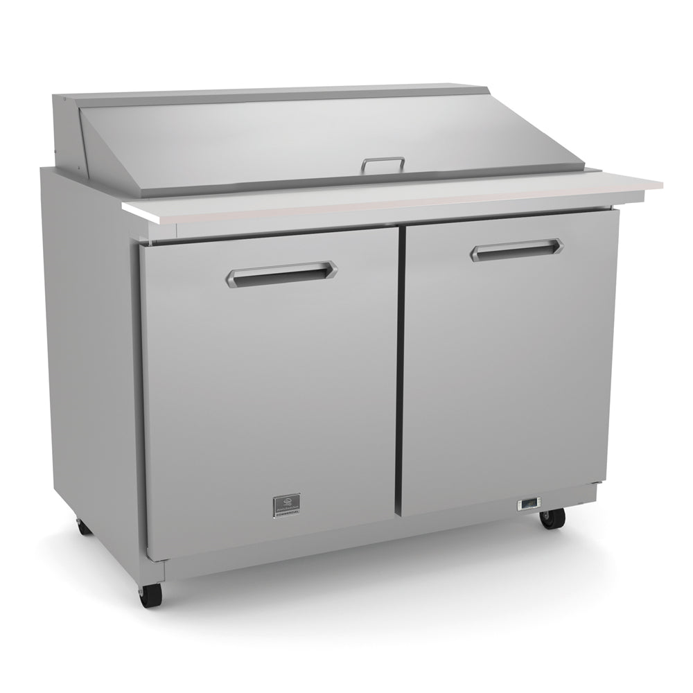 Kelvinator Refrigeration Equipment 2-Door Mega Top Prep 48" Long 18-1/6 Pan