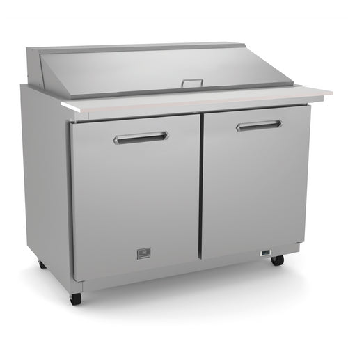 Kelvinator Refrigeration Equipment 2-Door Mega Top Prep 48" Long 18-1/6 Pan