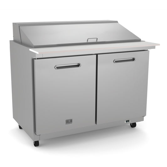 Kelvinator Refrigeration Equipment 2-Door Mega Top Prep 48" Long 18-1/6 Pan