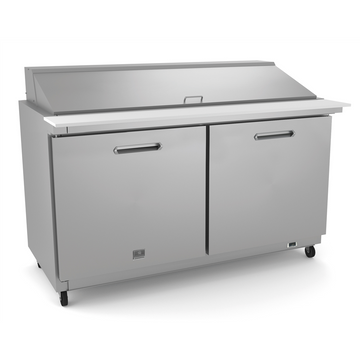 Kelvinator Refrigeration Equipment 2-Door Mega Top Prep 61" Long 24-1/6 Pan
