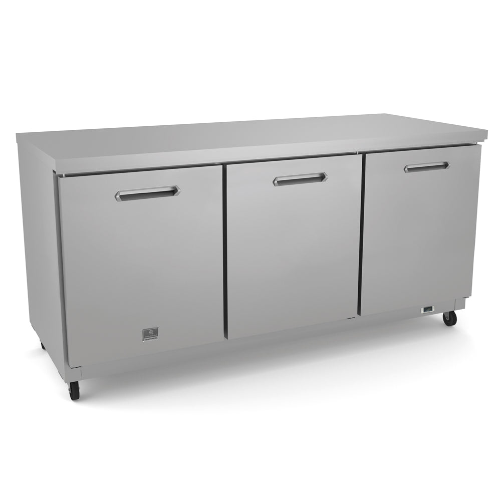 Kelvinator Refrigeration Equipment 3-Door Under Counter Refrigerator 72" Long
