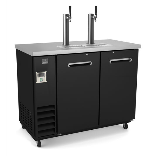 Kelvinator Refrigeration Equipment 2-Door 2-Tower Draft Box 49" Long