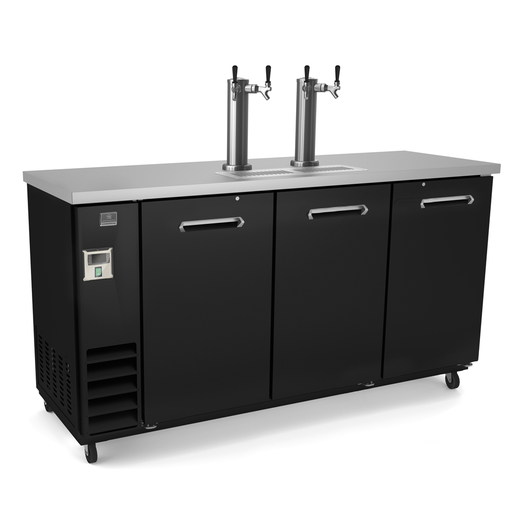 Kelvinator Refrigeration Equipment 3-Door 2-Tower Draft Box 73" Long