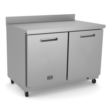 Kelvinator Refrigeration Equipment 2-Door Work Top Freezer 48" Long