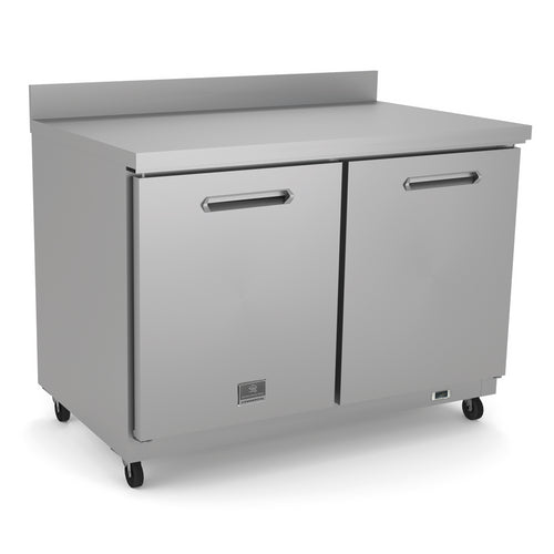 Kelvinator Refrigeration Equipment 2-Door Work Top Freezer 48" Long