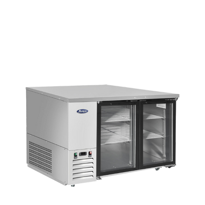 Atosa SBB59GGRAUS1 — 59″ Shallow Depth Back Bar Cooler with Glass Doors