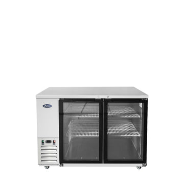 Atosa SBB59GGRAUS1 — 59″ Shallow Depth Back Bar Cooler with Glass Doors