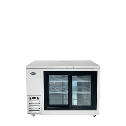 Atosa SBB48SGGRAUS1 &#8211; 48″ Shallow Depth Back Bar Cooler with Glass Sliding Doors