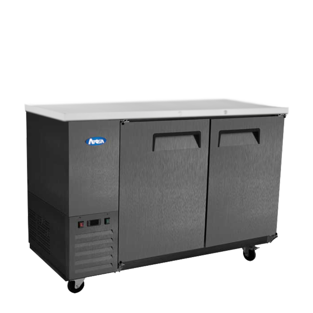 Atosa SBB59GRAUS2 — 59″ Black Shallow Depth Back Bar Cooler