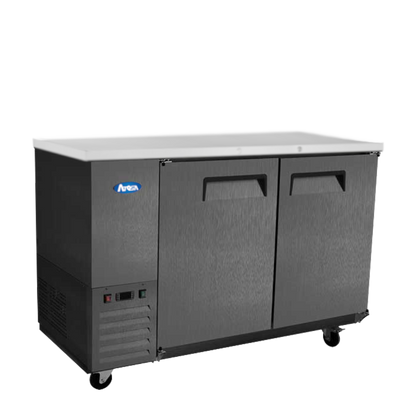 Atosa SBB59GRAUS2 — 59″ Black Shallow Depth Back Bar Cooler